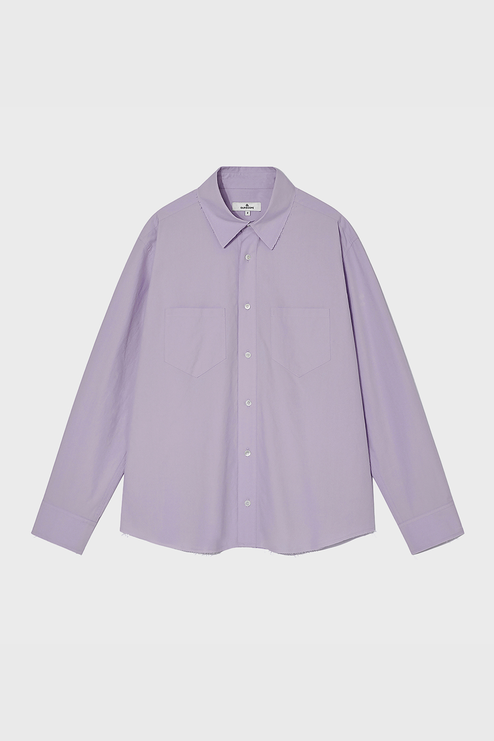 Pentagon Cut Off Shirts (Light Purple)